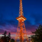 Beleuchteter Berliner Funkturm