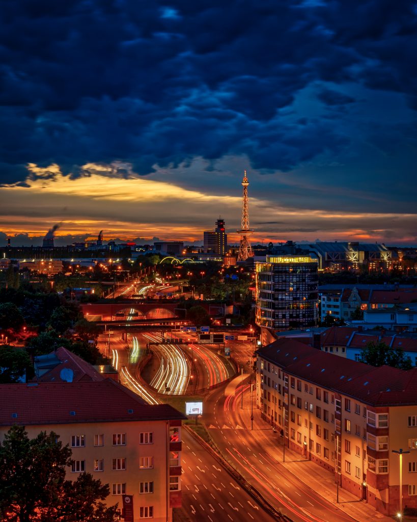 Blick auf die City West